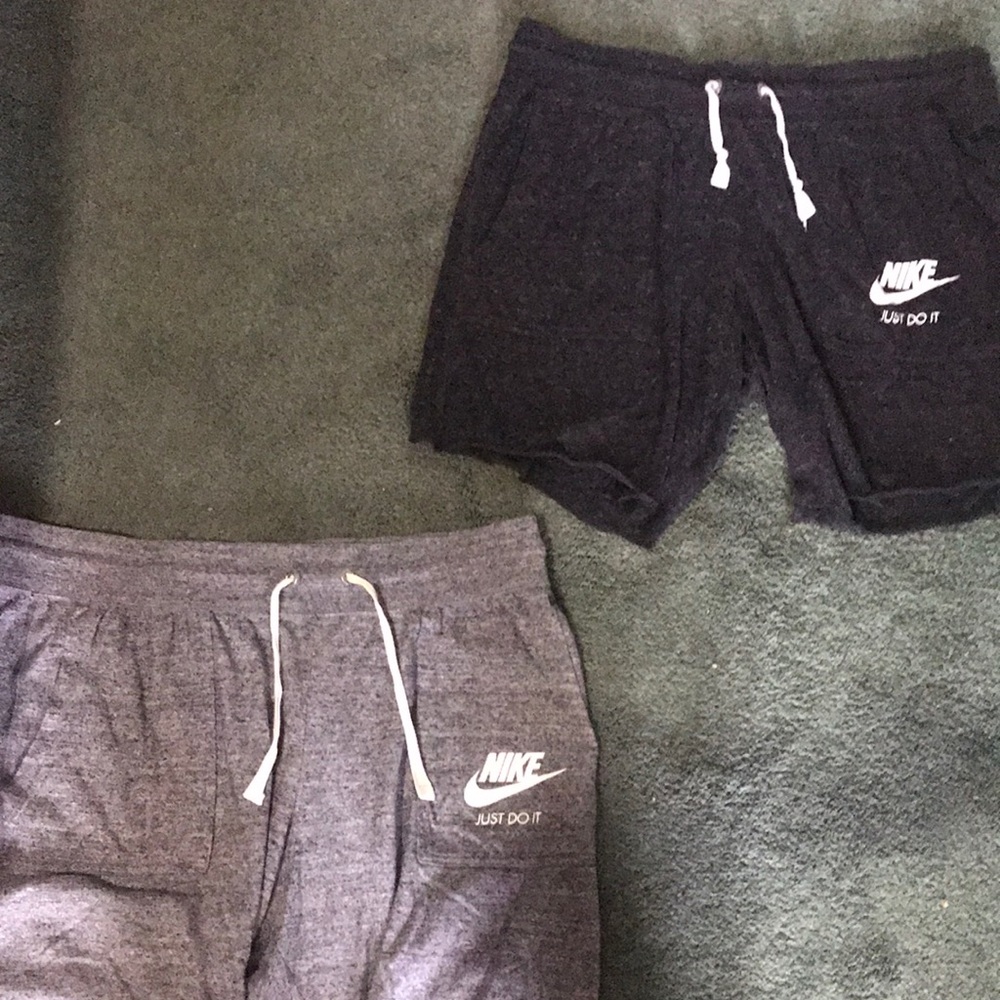 Two Nike pajama shorts
